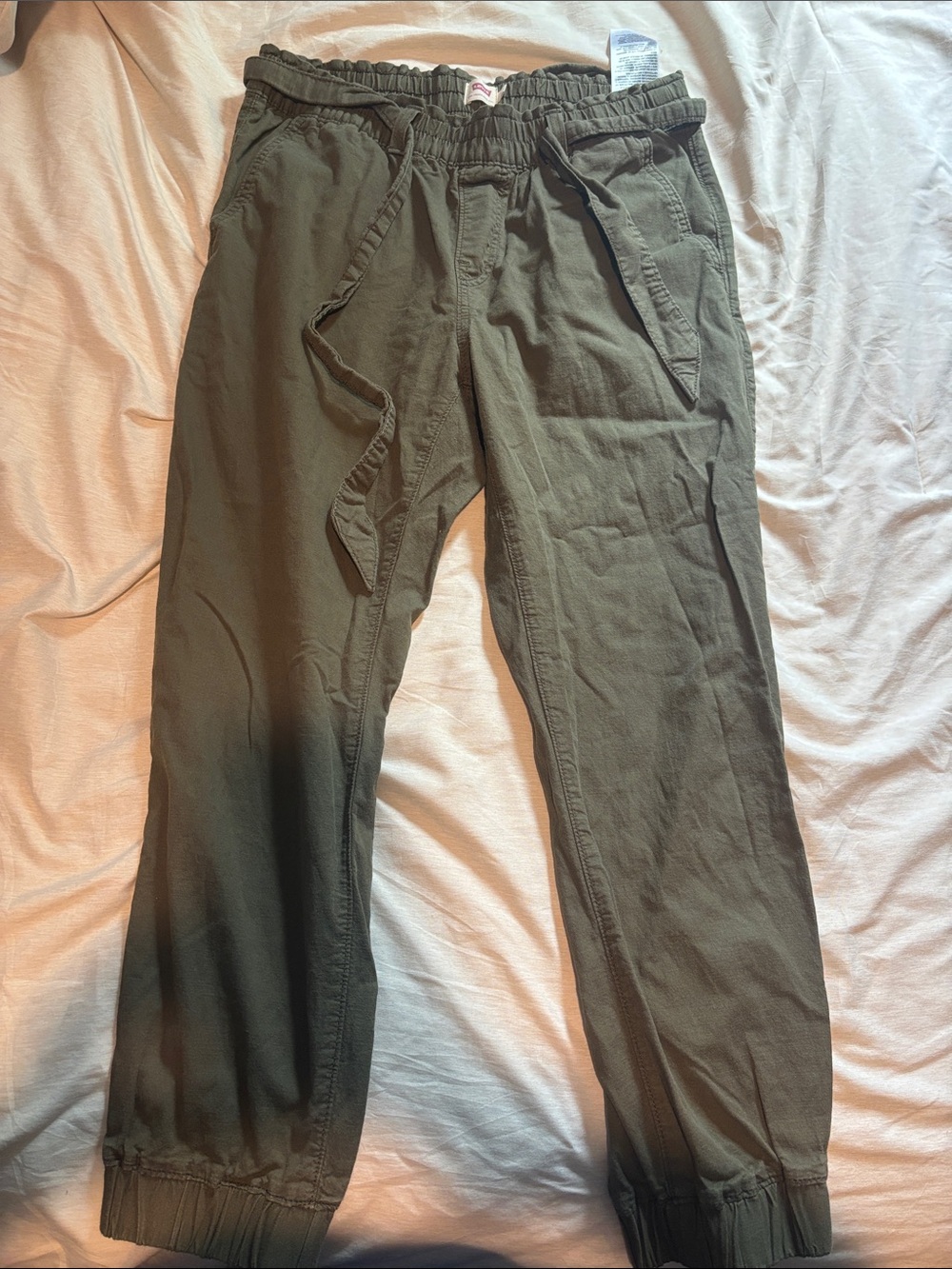 Levi's Olive Drawstring Jogger Pants